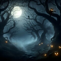 Halloween scarey, horro  landscape  background