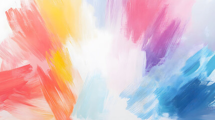 Pastel Brushstroke Calendar Background, vibrant pastel hues blending softly, centered white space for dates and notes, ideal for a modern aesthetic