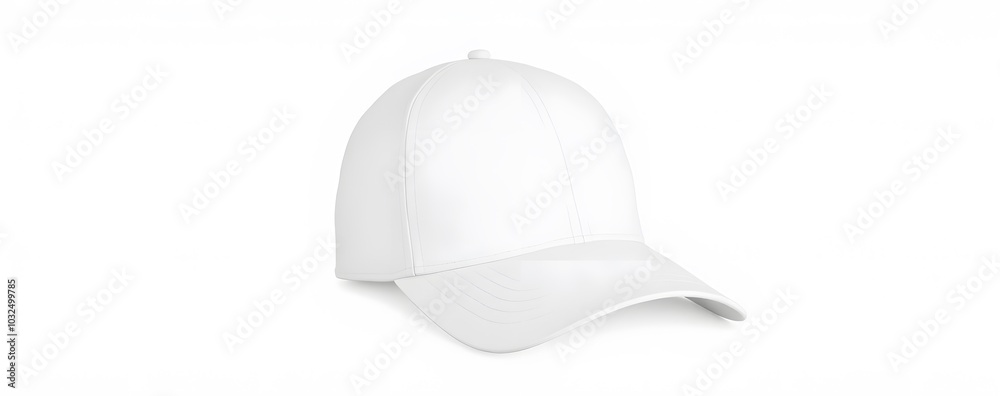 Poster isolated white cap features a png image on a white background.
