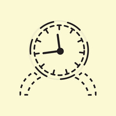 Clock with arrow circle icon. Time icon collection. Vector illustration. Clock icon set. Time icon vector. watch icon symbol