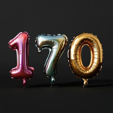 Number 170 in Inflated Balloons