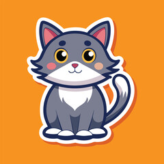 Quirky Cats, Fun Sticker Illustrations