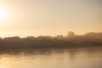 sunrise and fog over the west coast