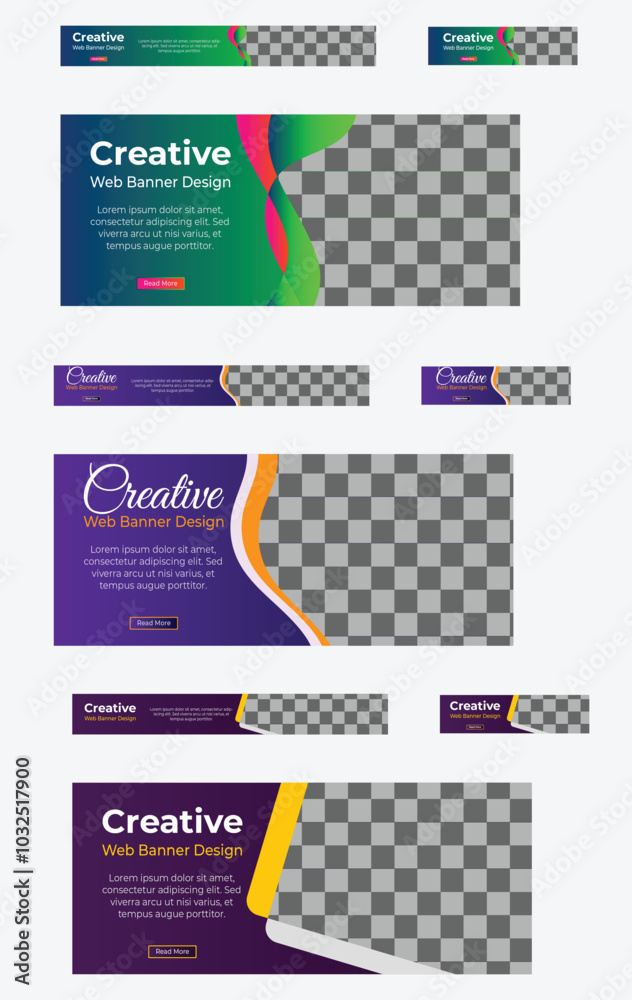 Wall mural abstract web banner design template backgrounds . vector file easy editable.