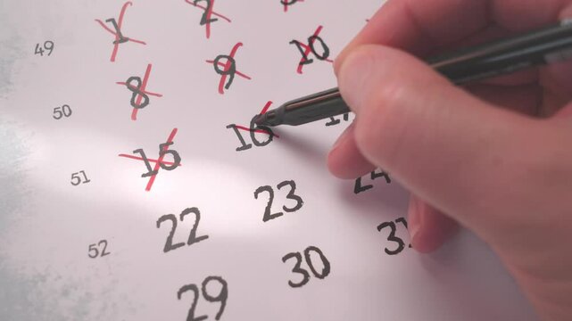 calendar date concept of time and holidays