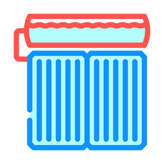 solar water heater energy conservation color icon vector. solar water heater energy conservation sign. isolated symbol illustration