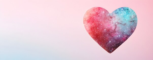 Obraz premium Celestial Heart of the Cosmos - Stunning Metallic Textured Galaxy Colors for Inspirational Art and Design Projects