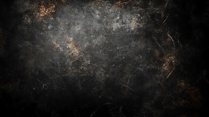 Grungy aged metal wall texture with dark grey color