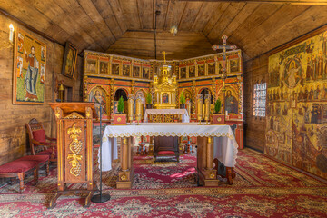 Ołtarz główny w cerkwi w Powroźniku. © Jacek