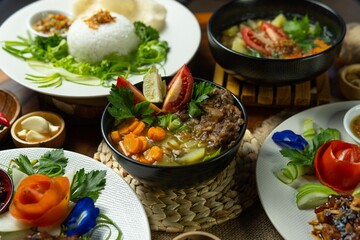 Nusantara indonesian traditional food chef south east asia
