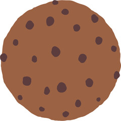 chocolate chip cookie. chocolate chip cookies cartoon. Crunchy cookie crumbles 