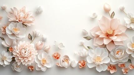 Minimalist watercolor lotus flowers, soft pink and white tones, gently scattered on a pale background, seamless repeat