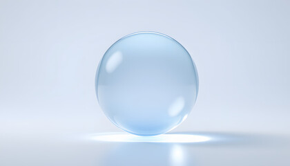 Fototapeta premium Ball, stripe and light isolated with white highlights, png