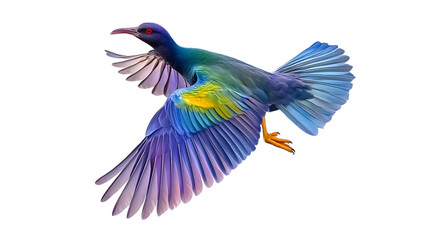 Obraz premium Purple Gallinule Bird, on Transparent PNG Background, Photo Realistic, Wallpaper, Cover and Screen for Smartphone, PC, Laptop, Transparent PNG