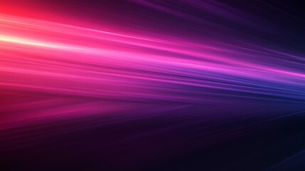 Fototapeta premium Abstract colorful motion backdrop with glowing purple lines and digital gradient texture
