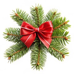 christmas tree with red bow