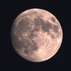 Waxing Gibbous Moon at 97% Illumination