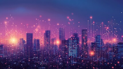 Fototapeta premium 5G, 6G, Big data wireless network, high speed internet, cloud computing or connect diagram technology, Data storage, service, synchronize, online, financial, Connectivity global, smart city, Gen AI