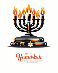 Happy Hanukkah Social Media Post banner