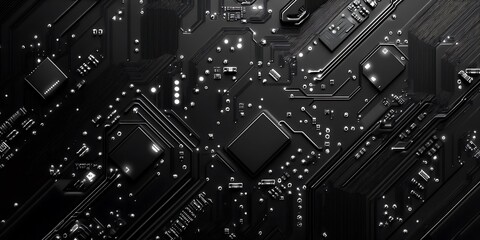 Obraz premium Digital Circuit Wallpaper Background