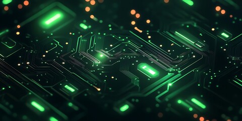 Fototapeta premium Technology microchip background