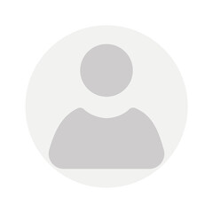 Flat illustration in grayscale. Avatar, user profile, person icon, gender neutral silhouette, profile picture. Suitable for social media profiles, icons, screensavers and as a template...