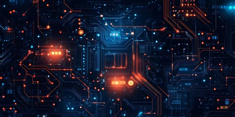 Obraz premium AI artificial intelligence technology microchip background