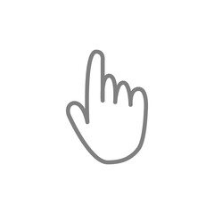 Flat icon. Gray icon on isolated on white background. Business concept. Perfect for your creative idea..