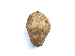 Sweet potato on a white background