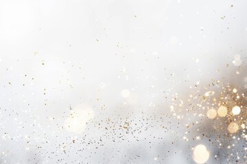 Obraz premium Elegant New Year's Sparkle with Golden Bokeh Effects for Festive Designs