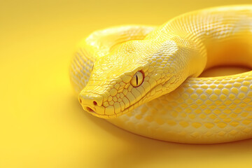Fototapeta premium 3D snake image featuring a modern