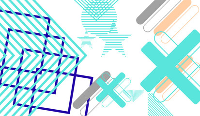 Abstract geometric background with diagonal lines and shapes.