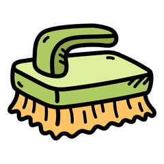 Scrub Brush 2 Doodle Illustration