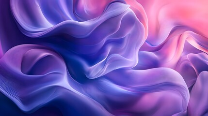 Fototapeta premium Flowing liquid shapes in abstract form merging with soft smooth transitions
