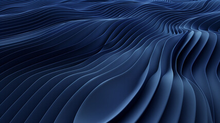 3d render style soft waves abstract background.