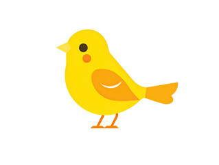 Beautiful Canary Bird Logo, Yellow Bird Design for Your Corporate and Business Graphic Resource or Creative Project, Ai Generative
