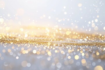 Minimalist Abstract New Year Background with Golden Sparkles for Elegant Holiday Design