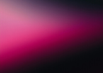 Fototapeta premium Magenta pink grainy gradient abstract black background dark noise grain texture glowing banner header backdrop