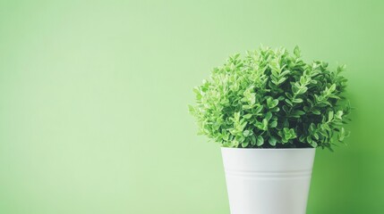 Indoor tranquility, a potted plant enhances the ambiance of tabletop setting