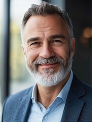 Fototapeta premium Business Man, Beard, Headshot