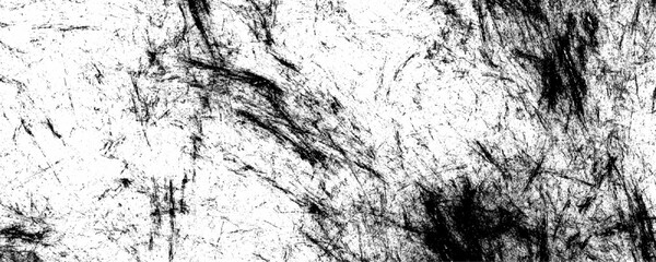 Monochrome distressed overlay background. Scratched Grunge Urban Background Texture Vector. Scratch grunge urban dust distressed backdrop grainy background. Rough black and white texture vector.	
