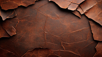 Fototapeta premium Vintage Brown Leather Cracks