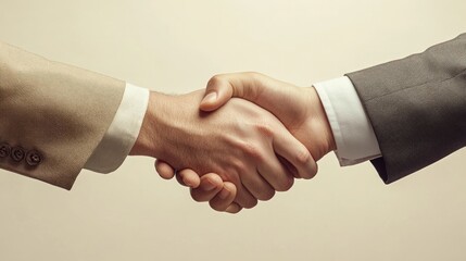 Professional handshake symbolizing agreement and partnership