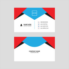 Modern minimalist business card design template