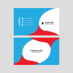 Modern minimalist business card design template