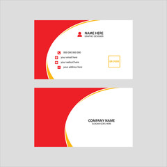 Modern minimalist business card design template