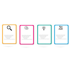 Steps business data visualization timeline process infographic template design with icons