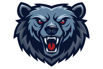 Bear Head Mascot Vector Logo Perfect for Sports and Team Identity