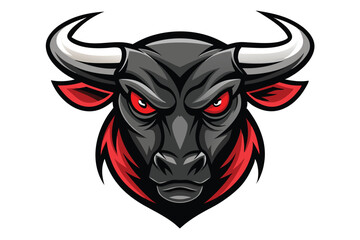 Strong Bull Face Logo Mascot Vector for Professional Use