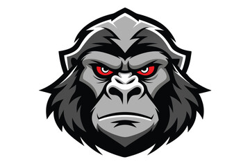 Powerful Gorilla Head Logo Mascot Vector for Sports and Teams